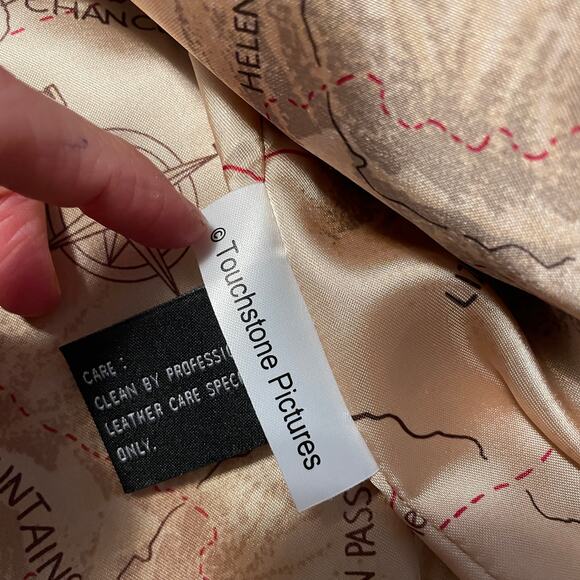 Pearl Harbor Leather A2 Bomber Jacket Large Touchstone Pictures Vintage Y2K - Picture 11 of 16